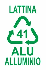Simbolo del riciclo: ALU 41, alluminio